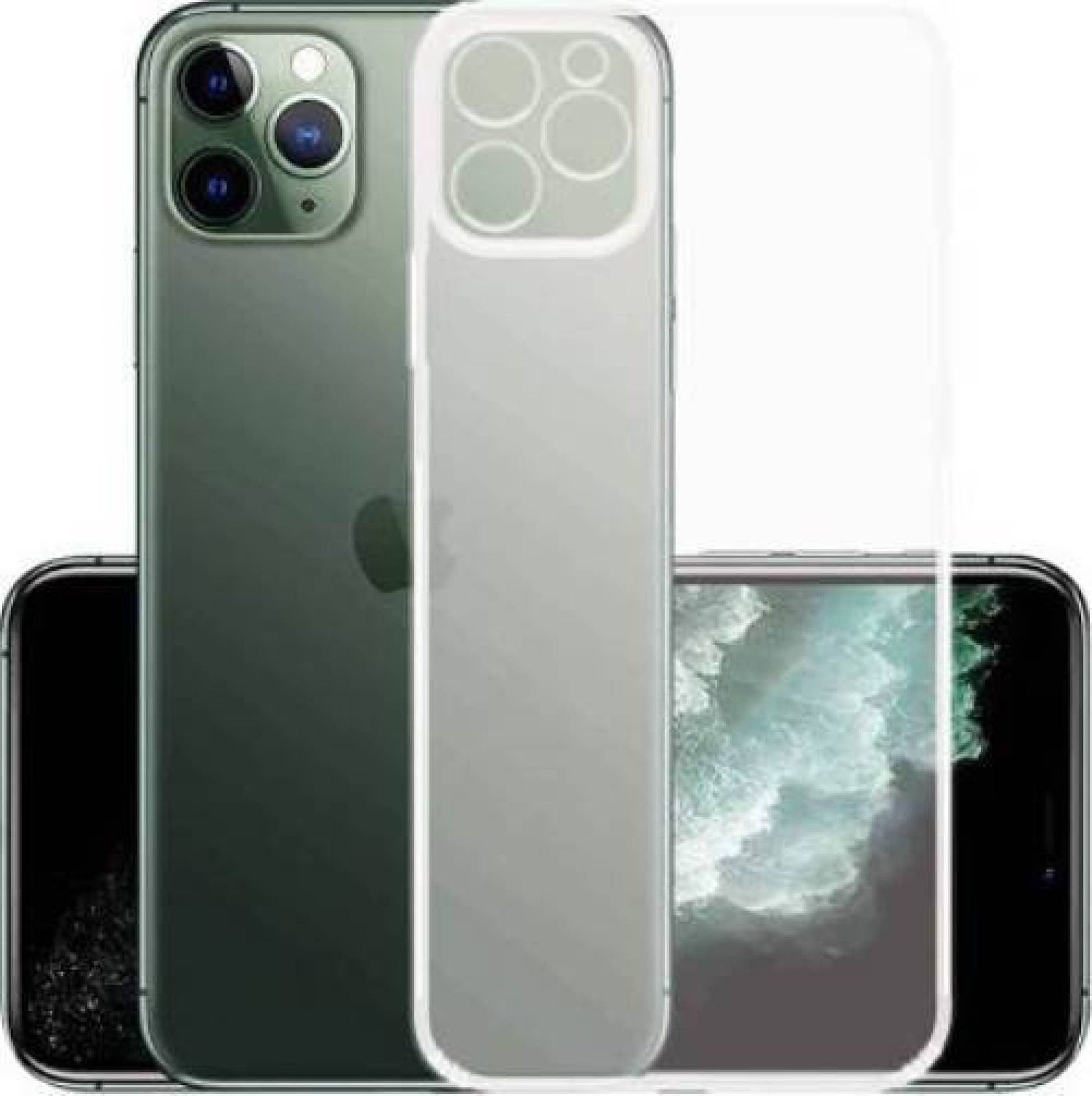 VAKIBO Super Premium Soft TPU Transparent Case With Dustplug,Side Grip,Corner Protection,lanyard Cuts,Camera Protection Suitable for iPhone 11 Pro