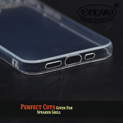 VAKIBO Premium Clear 2MM Thick Transparent Soft TPU Rubber Back Cover Case With Camera Protection Suitable for iPhone 12