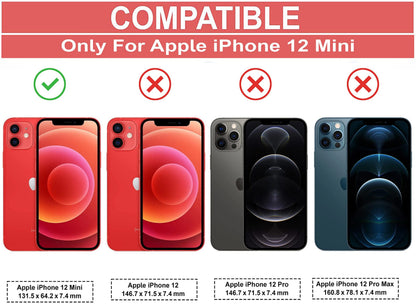 VAKIBO Super Premium Black Border Transparent Case With Corner Protection & Camera Protection Suitable for iPhone 12 Mini 5.4