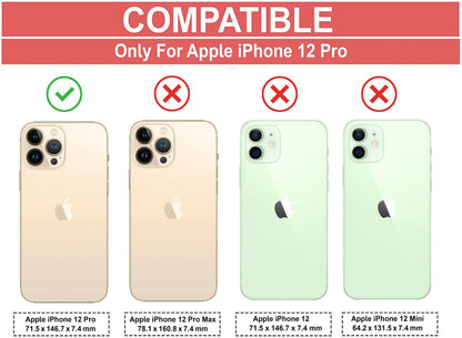 VAKIBO Super Premium Black Border Transparent Case With Corner Protection & Camera Protection Suitable for iPhone 12 Pro