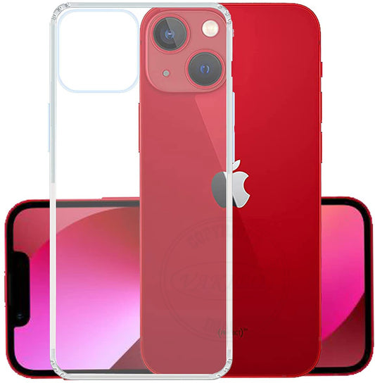 VAKIBO Super Premium Soft TPU Transparent Case With Dustplug,Side Grip,Corner Protection,lanyard Cuts,Camera Protection Suitable for iPhone 13 Mini