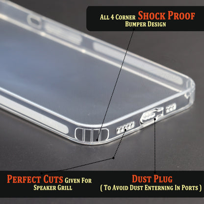 VAKIBO Premium Clear 1.5MM Thick Transparent Soft TPU Rubber Back Cover Case With Camera Protection Suitable for Apple iPhone 13 Mini