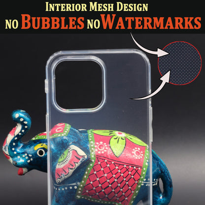 VAKIBO Super Premium Soft TPU Transparent Case With Dustplug,Side Grip,Corner Protection,lanyard Cuts,Camera Protection Suitable for iPhone 13 Pro