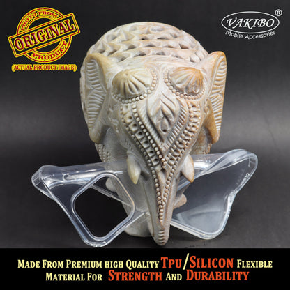 VAKIBO Super Premium Soft TPU Transparent Case With Dustplug,Side Grip,Corner Protection,lanyard Cuts,Camera Protection Suitable for iPhone 13 Pro