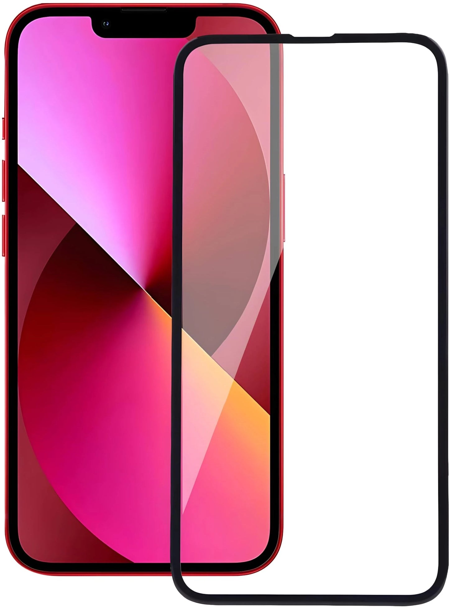 Super Premium Quality Tempered Glass Screen Guard Protector With Black Border Suitable For iPhone 14