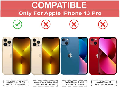 VAKIBO Best Selling Black and Transparent Back Cover Case Made With Soft TPU and Acrylic With 4 Corner and Camera Protection Suitable for Apple iPhone 13 Pro