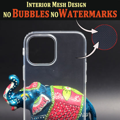 VAKIBO Super Premium Soft TPU Transparent Case With Dustplug,Side Grip,Corner Protection,lanyard Cuts,Camera Protection Suitable for iPhone 13 Pro Max