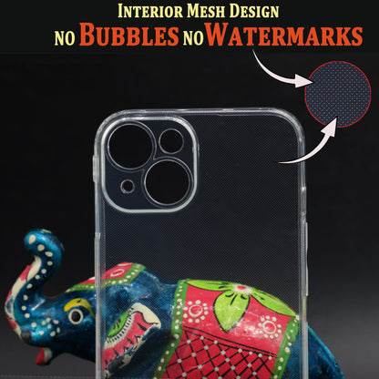 VAKIBO Super Premium Soft TPU Transparent Case With Dustplug,Side Grip,Corner Protection,lanyard Cuts,Camera Protection Suitable for iPhone 14