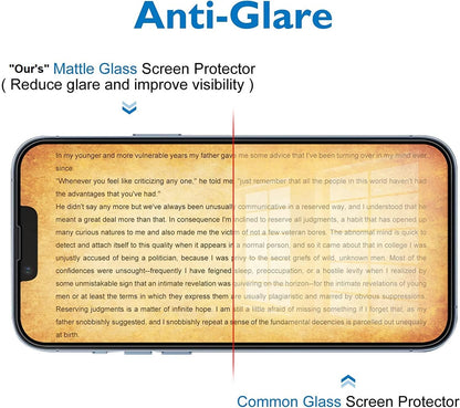Super Premium Quality Tempered Glass Screen Guard Protector With Black Border Suitable For Apple iPhone 14