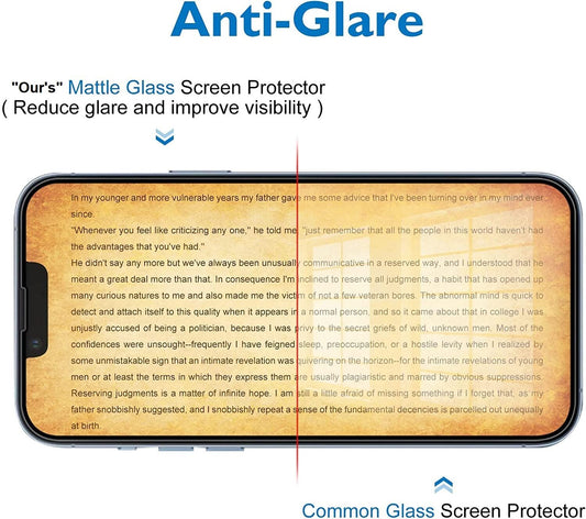Super Premium Quality Tempered Glass Screen Guard Protector With Black Border Suitable For Apple iPhone 14
