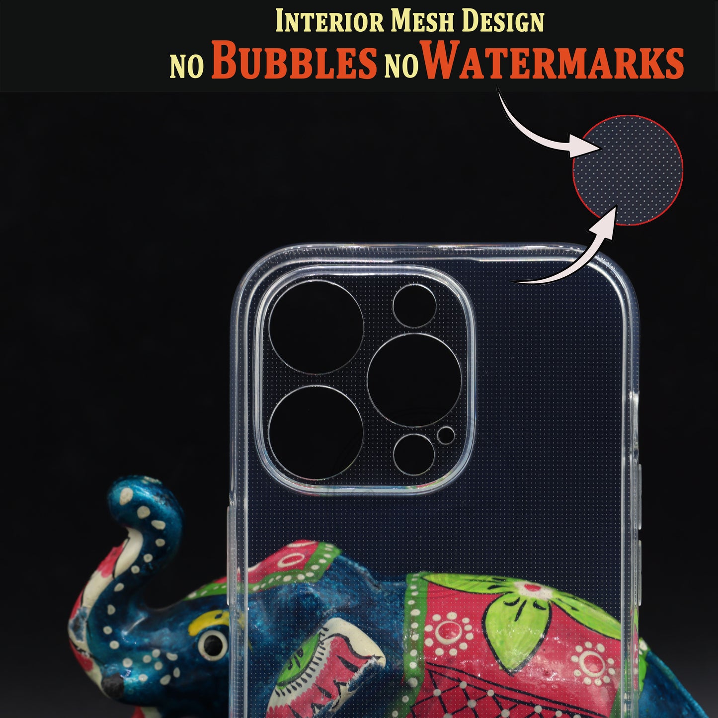 VAKIBO Premium Clear 2MM Thick Transparent Soft TPU Rubber Back Cover Case With Camera Protection Suitable for Apple iPhone 14 Pro Max