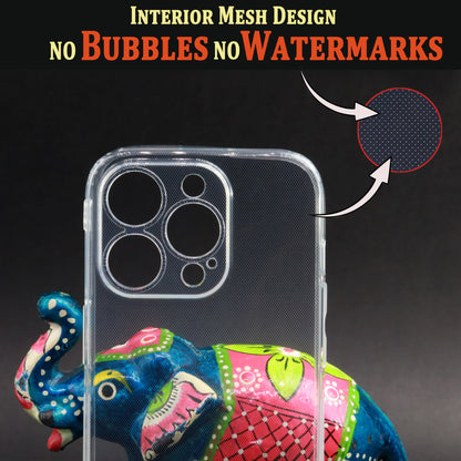 VAKIBO Super Premium Soft TPU Transparent Case With Dustplug,Side Grip,Corner Protection,lanyard Cuts,Camera Protection Suitable for iPhone 15 Pro