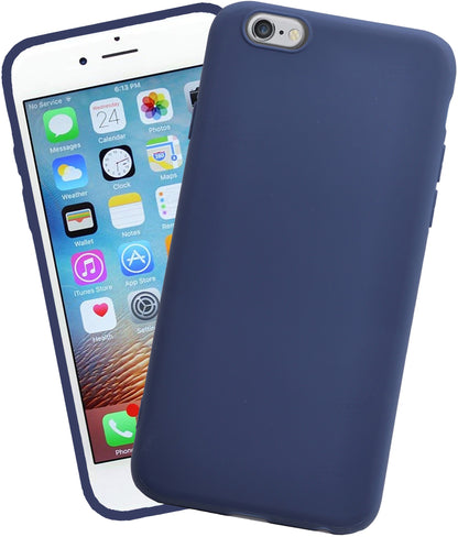 VAKIBO 1.2 MM Thick Blue Coloured Soft TPU Rubber Back Cover Case With Camera Protection Ring Suitable for Apple iPhone 7