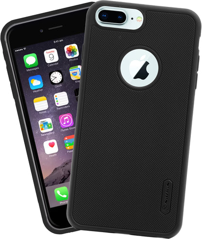 VAKIBO Niukin Dotted Design Black Coloured Soft TPU Rubber Back Cover Case With Camera Protection Ring Suitable for Apple iPhone 6 Plus