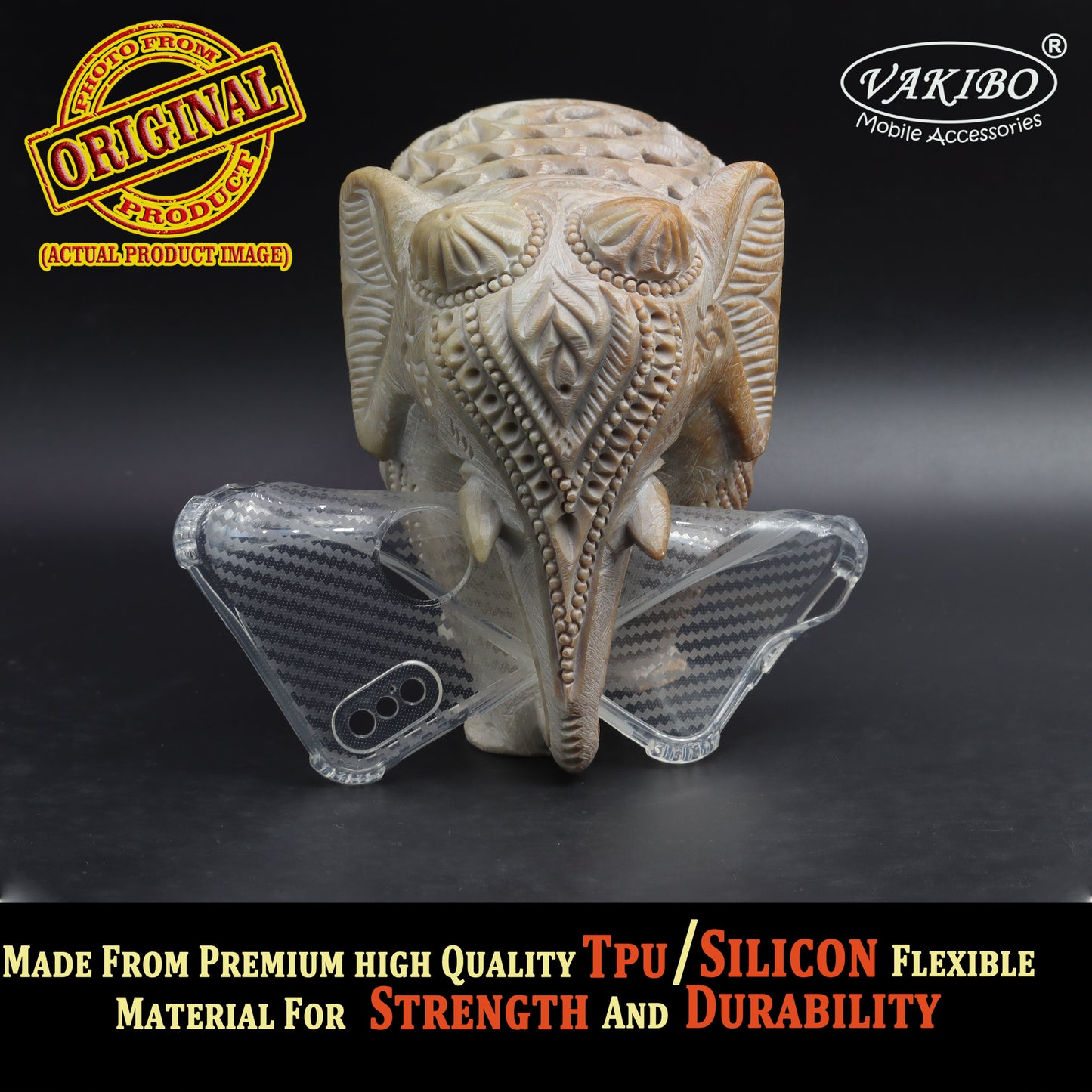 VAKIBO Transparent Back Cover Case Suitable for iPhone X