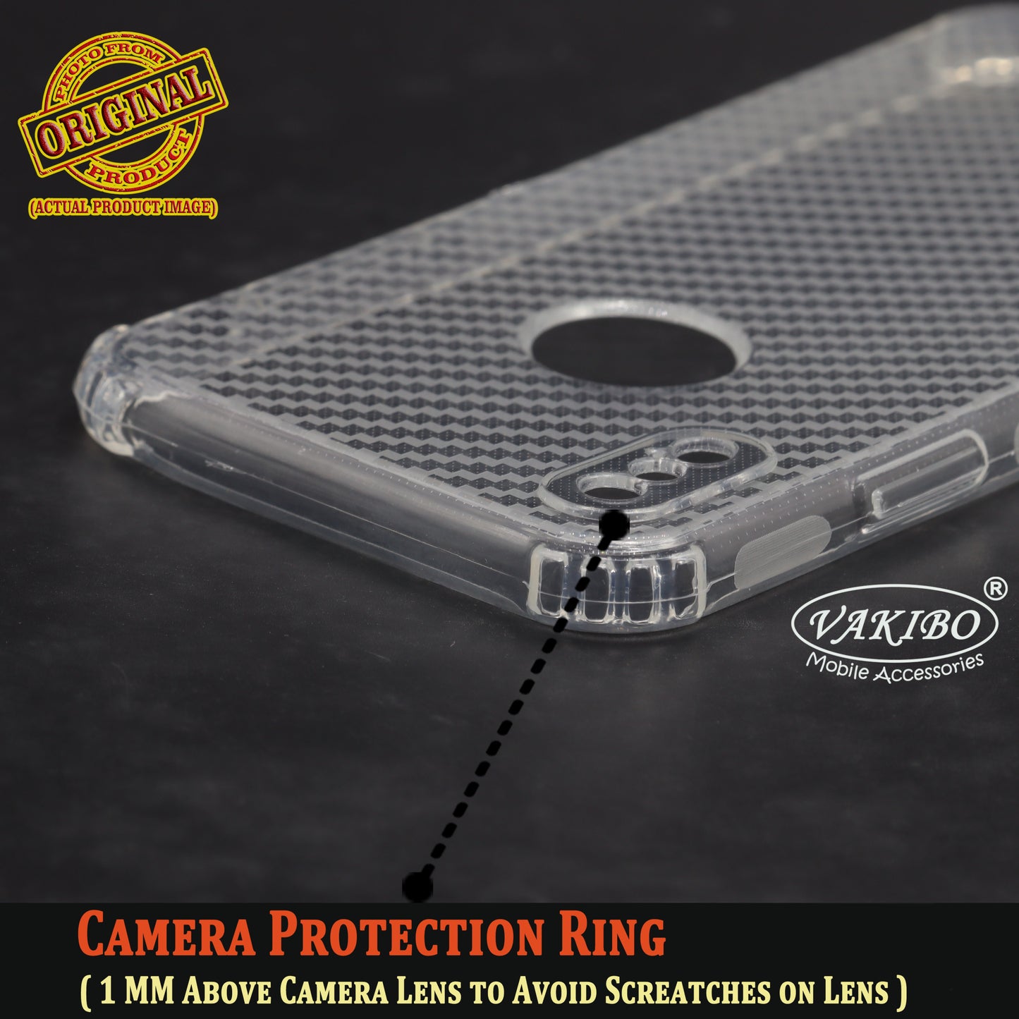 VAKIBO Transparent Back Cover Case Suitable for iPhone X