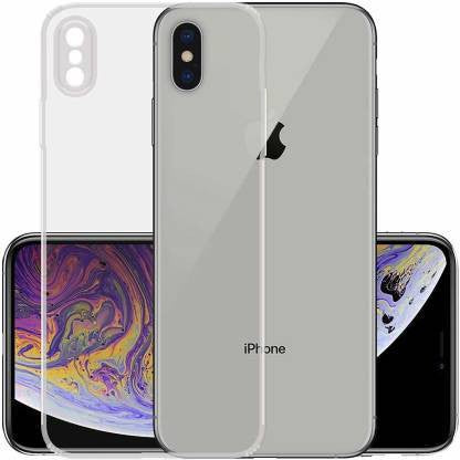 VAKIBO Super Premium Soft TPU Transparent Case With Dustplug,Side Grip,Corner Protection,lanyard Cuts,Camera Protection Suitable for iPhone X