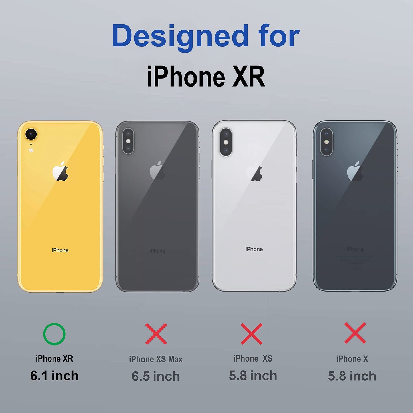 VAKIBO Megnatic Magsafe White Coloured Soft with Hard back Back Cover Case With Camera Protection Ring Suitable for iPhone XR