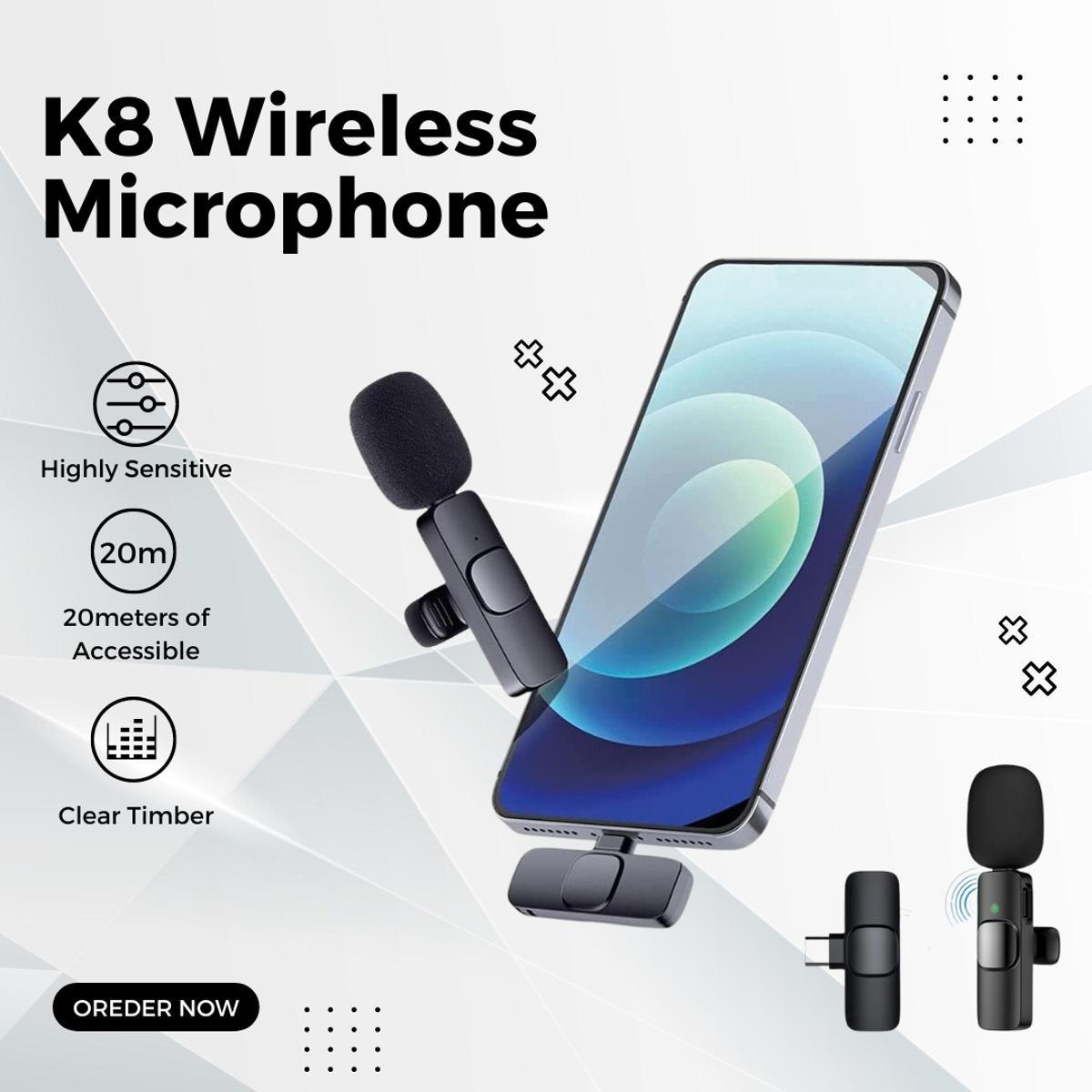 K-8 Wireless Collar Microphone C-TYPE(1Mic)