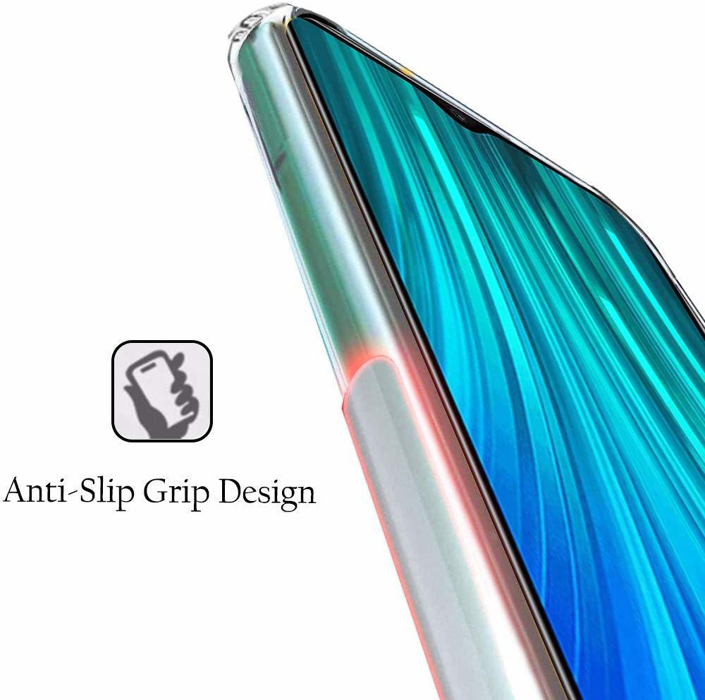 VAKIBO Super Premium Soft TPU Transparent Case With Dustplug,Side Grip,Corner Protection,lanyard Cuts,Camera Protection Suitable for Oneplus 7