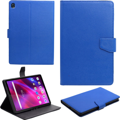 VAKIBO Mercury Premium Blue Coloured made With Canvas and TPU Flip Cover Case Suitable for Lenovo Tab K10