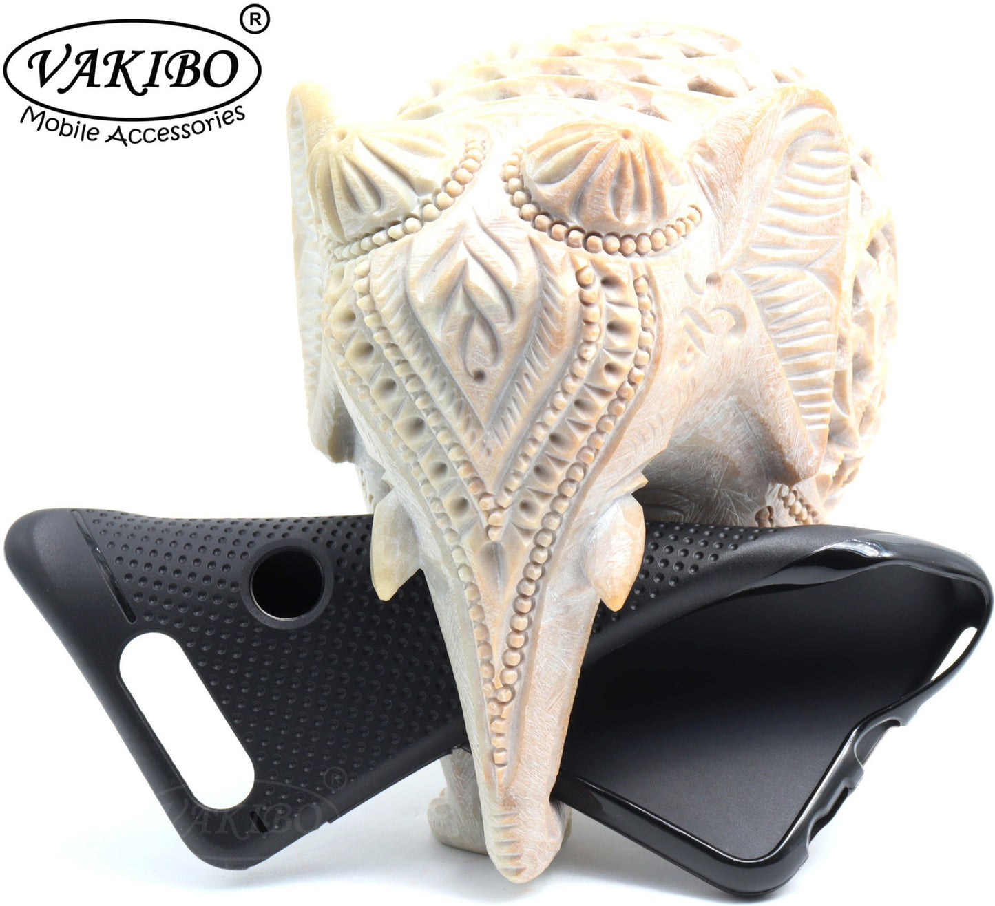 VAKIBO Dotted Design Black Coloured Soft TPU Back Cover Case Suitable for Lenovo K9