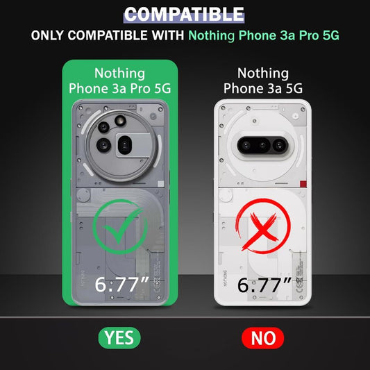VAKIBO Premium Clear 1.5MM Thick Transparent Soft TPU Rubber Back Cover Case With Camera Protection Suitable for Nothing Phone 3A Pro