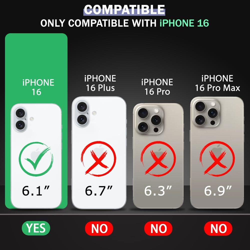 VAKIBO Premium Clear 1.5MM Thick Transparent Soft TPU Rubber Back Cover Case With Camera Protection Suitable for Apple iPhone 16