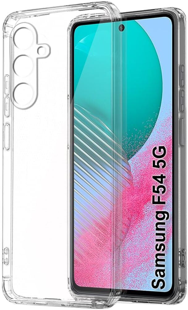VAKIBO Premium Clear 1.5MM Thick Transparent Soft TPU Rubber Back Cover Case With Camera Protection Suitable for Samsung Galaxy M54 5G