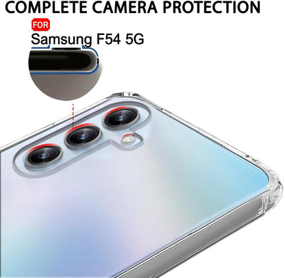 VAKIBO Premium Clear 1.5MM Thick Transparent Soft TPU Rubber Back Cover Case With Camera Protection Suitable for Samsung Galaxy M54 5G