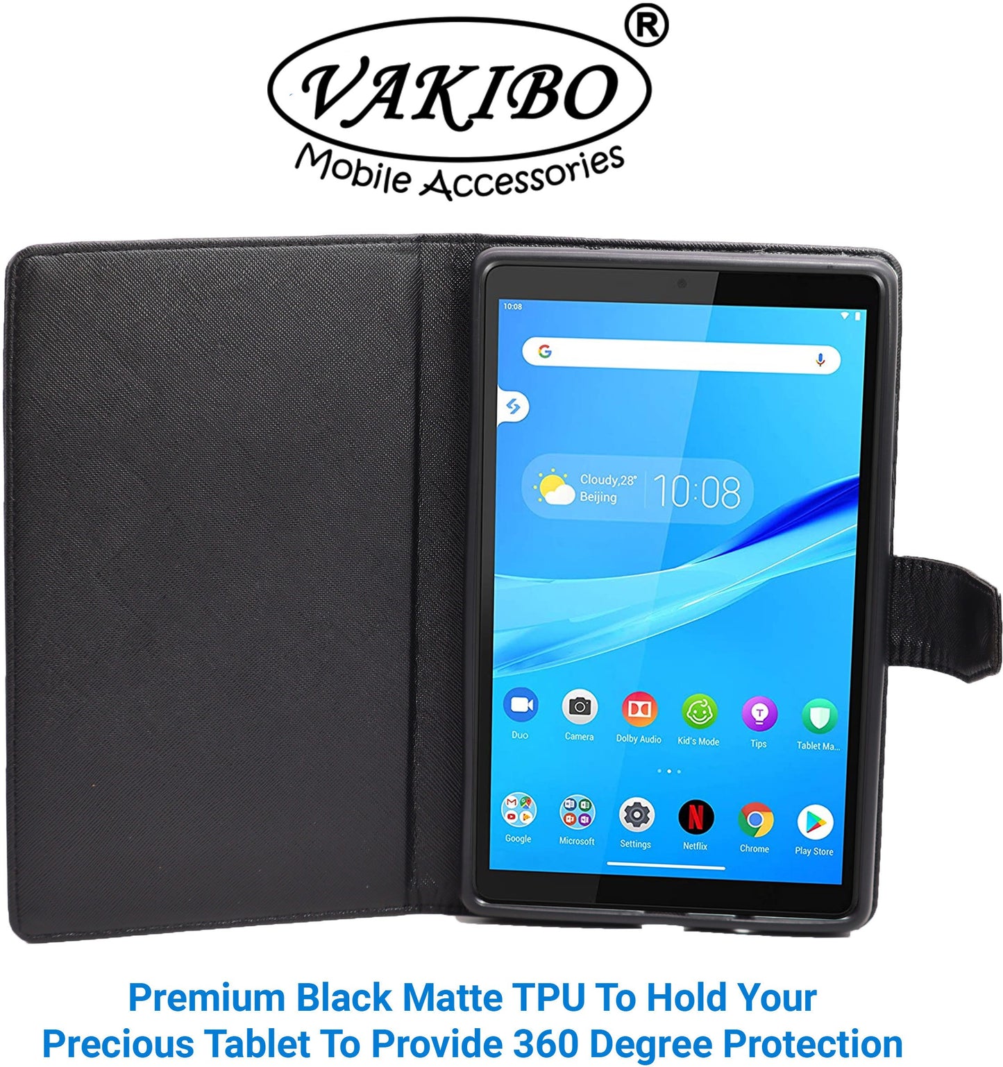 VAKIBO Mercury Premium Pink Coloured made With Canvas and TPU Flip Cover Case Suitable for Moto Tab G20