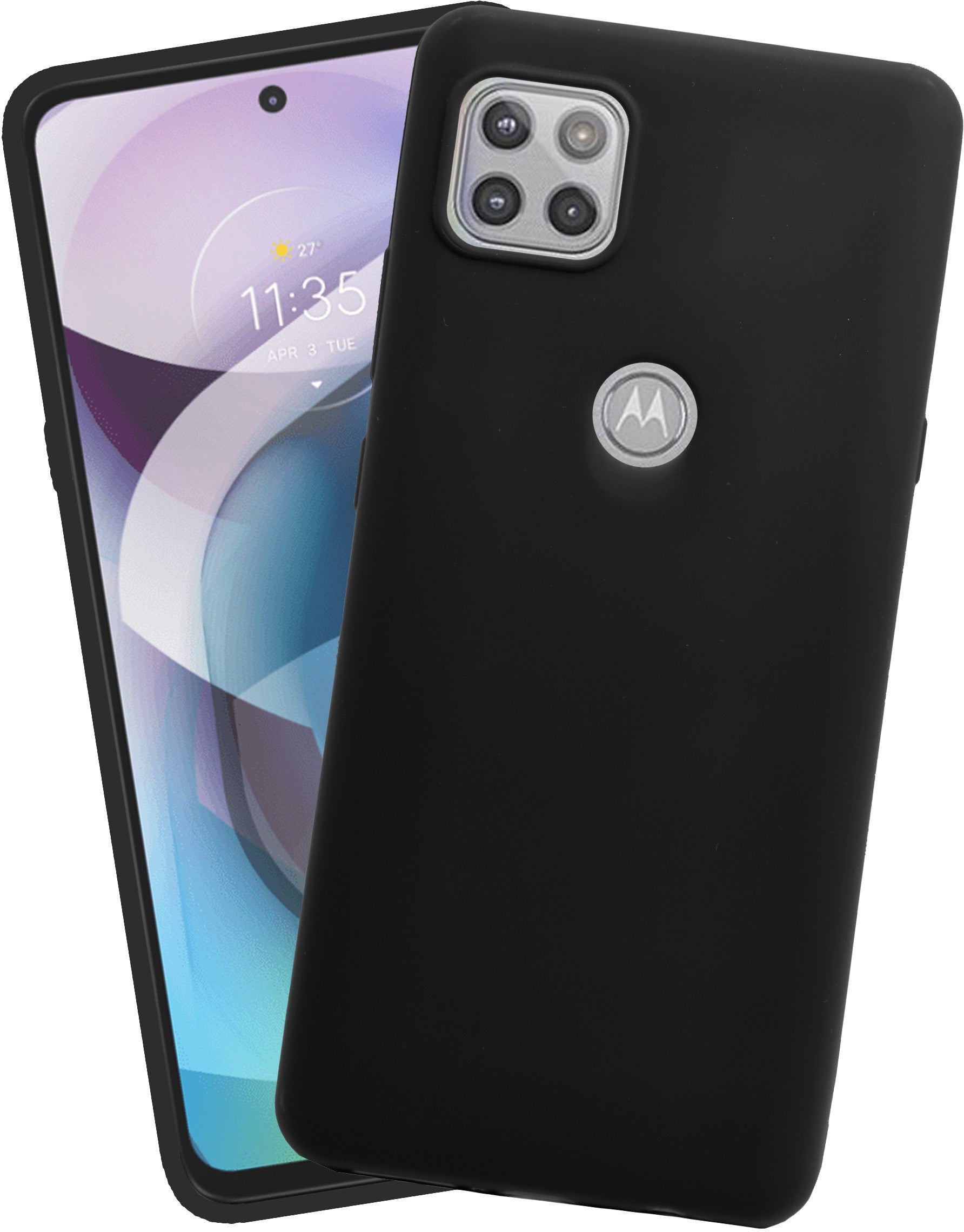 VAKIBO Matte Frosted Black Coloured Soft TPU Back Cover Case Suitable for Moto G5G