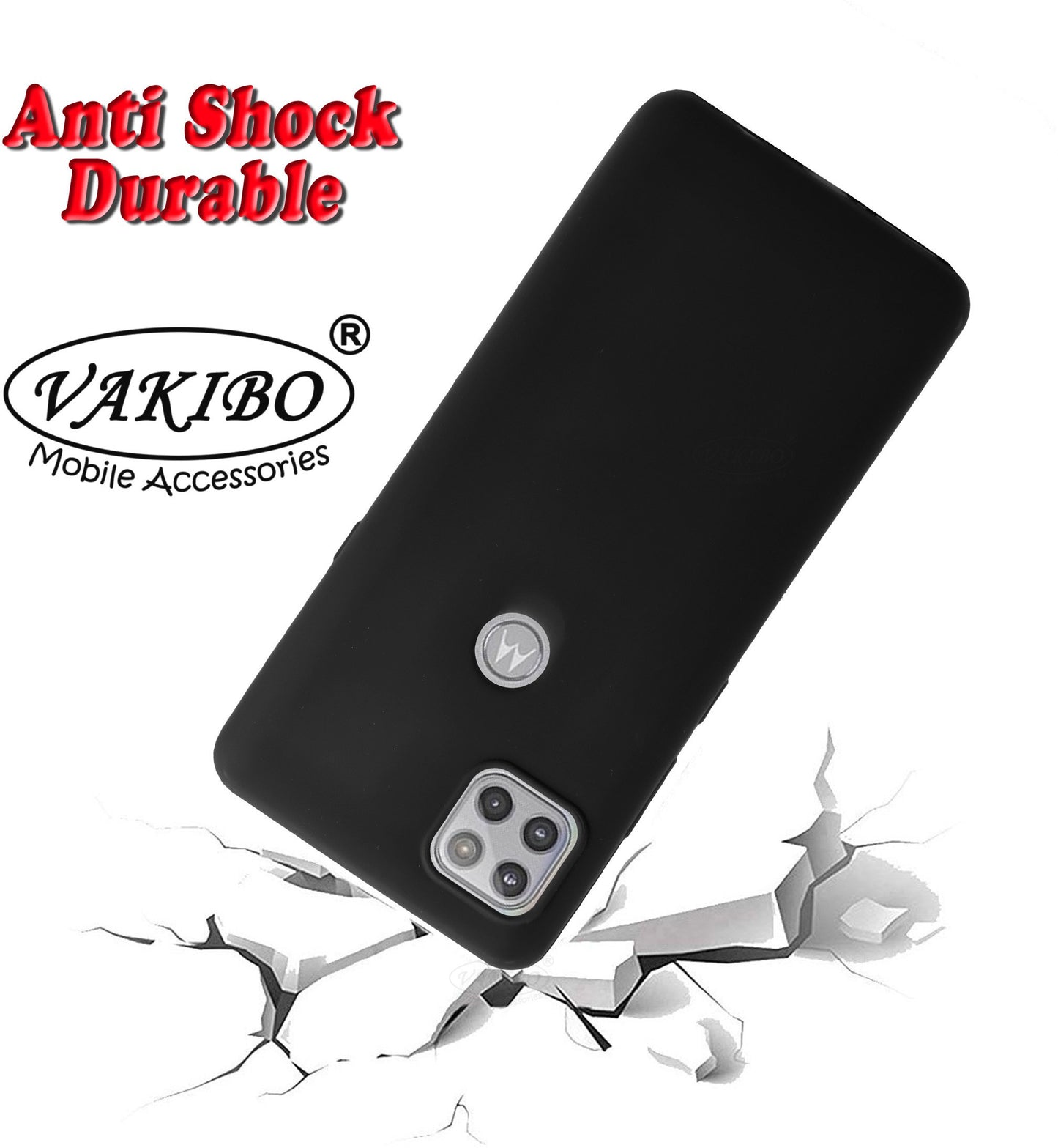 VAKIBO Matte Frosted Black Coloured Soft TPU Back Cover Case Suitable for Moto G5G