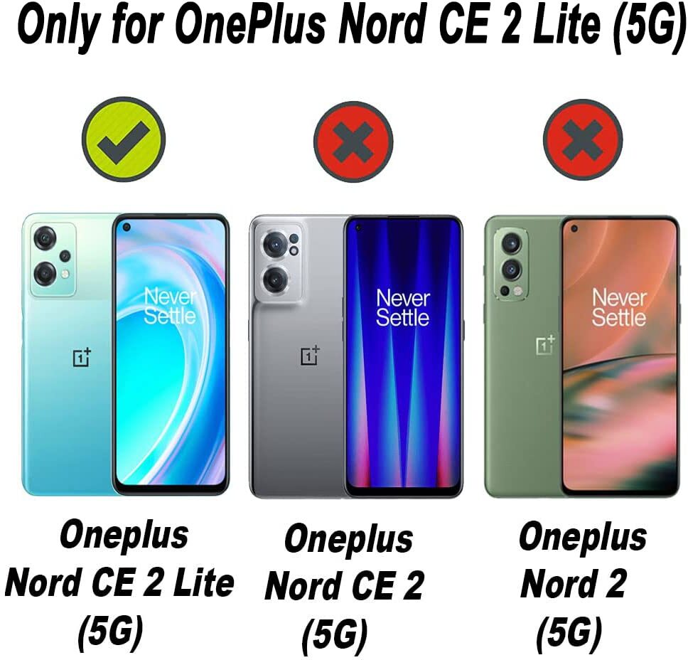 VAKIBO Super Premium Black Border Transparent Case With Corner Protection & Camera Protection Suitable for OnePlus Nord CE2 Lite