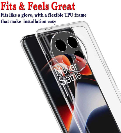 VAKIBO Premium Clear 2MM Thick Transparent Soft TPU Rubber Back Cover Case With Camera Protection Suitable for OnePlus Ace 2