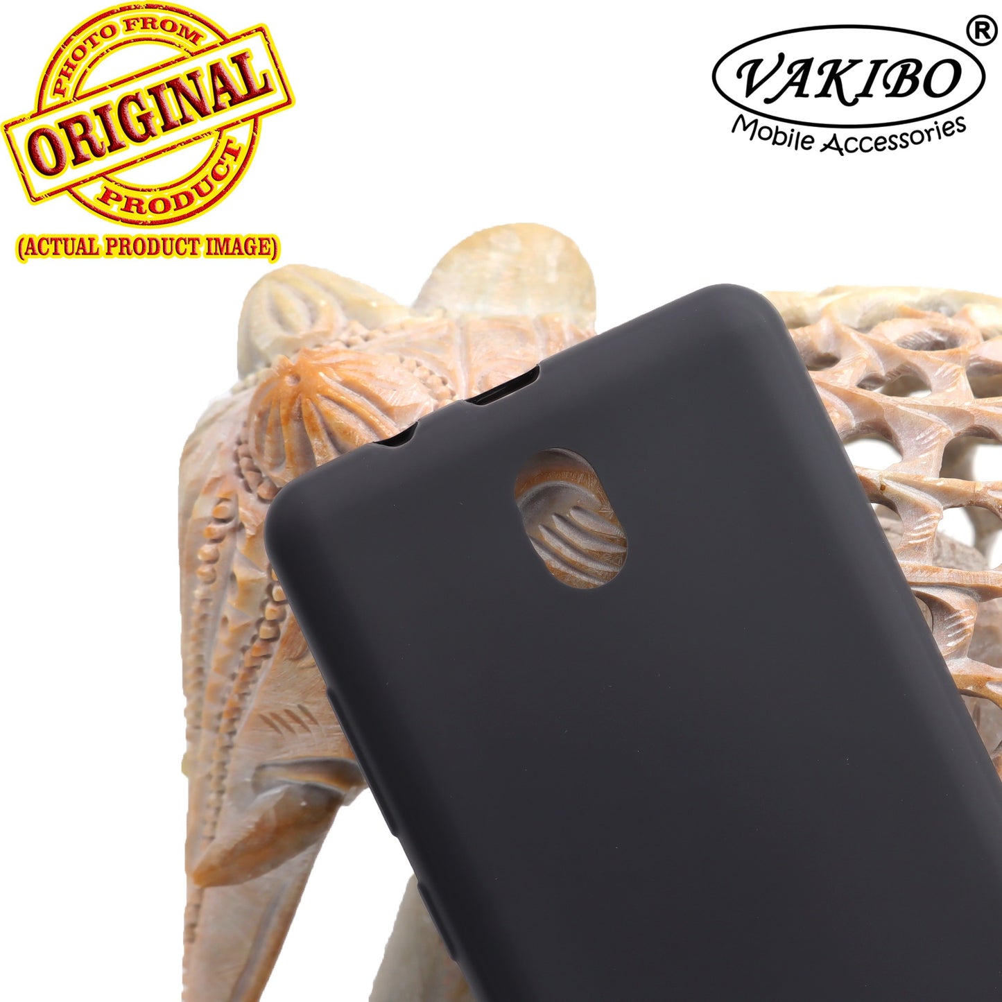 VAKIBO Matte Frosted Black Coloured Soft TPU Back Cover Case Suitable for Nokia C01 Plus