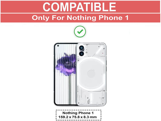 VAKIBO Super Premium Black Border Transparent Case With Corner Protection & Camera Protection Suitable for Nothing Phone 1