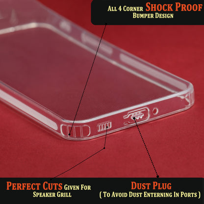 VAKIBO Super Premium Soft TPU Transparent Case With Dustplug,Side Grip,Corner Protection,lanyard Cuts,Camera Protection Suitable for Nothing Phone 1
