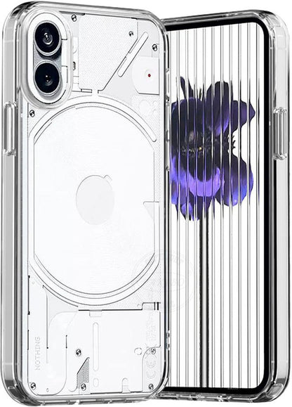 VAKIBO Premium Clear 2MM Thick Transparent Soft TPU Rubber Back Cover Case With Camera Protection Suitable for Nothing Phone 1