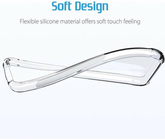 VAKIBO Super Premium Soft TPU Transparent Case With Dustplug,Side Grip,Corner Protection,lanyard Cuts,Camera Protection Suitable for Oneplus 6T