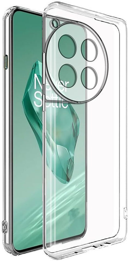 VAKIBO Premium Clear 2MM Thick Transparent Soft TPU Rubber Back Cover Case With Camera Protection Suitable for Oneplus 12