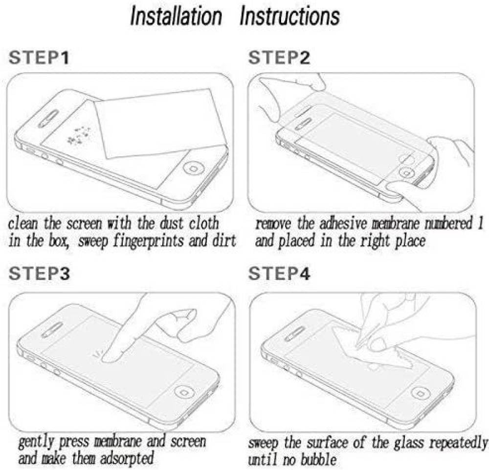 Super Premium Quality Tempered Glass Screen Guard Protector With Black Border Suitable For Vivo Y30