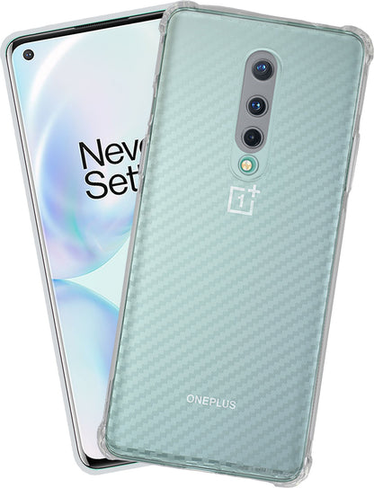 VAKIBO Transparent Back Cover Case Suitable for OnePlus 8
