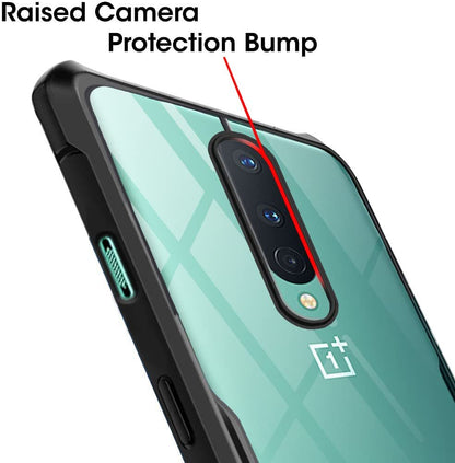 VAKIBO Super Premium Black Border Transparent Case With Corner Protection & Camera Protection Suitable for OnePlus 8