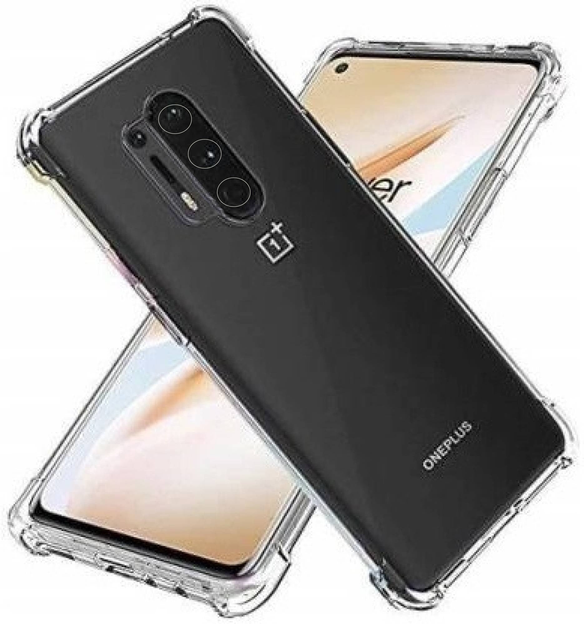 VAKIBO Super Premium Soft TPU Transparent Case With Dustplug,Side Grip,Corner Protection,lanyard Cuts,Camera Protection Suitable for OnePlus 8 Pro