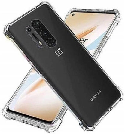 VAKIBO Super Premium Soft TPU Transparent Case With Dustplug,Side Grip,Corner Protection,lanyard Cuts,Camera Protection Suitable for OnePlus 8 Pro