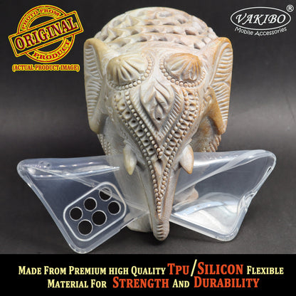 VAKIBO Super Premium Soft TPU Transparent Case With Dustplug,Side Grip,Corner Protection,lanyard Cuts,Camera Protection Suitable for Oneplus 9R