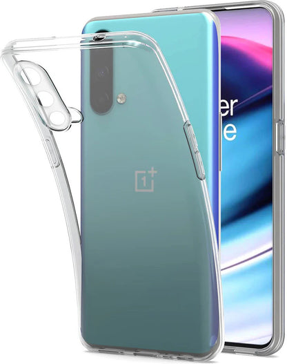 VAKIBO Premium Clear 2MM Thick Transparent Soft TPU Rubber Back Cover Case With Camera Protection Suitable for OnePlus Nord CE