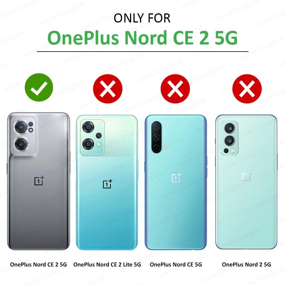 VAKIBO Super Premium Black Border Transparent Case With Corner Protection & Camera Protection Suitable for Oneplus Nord CE2