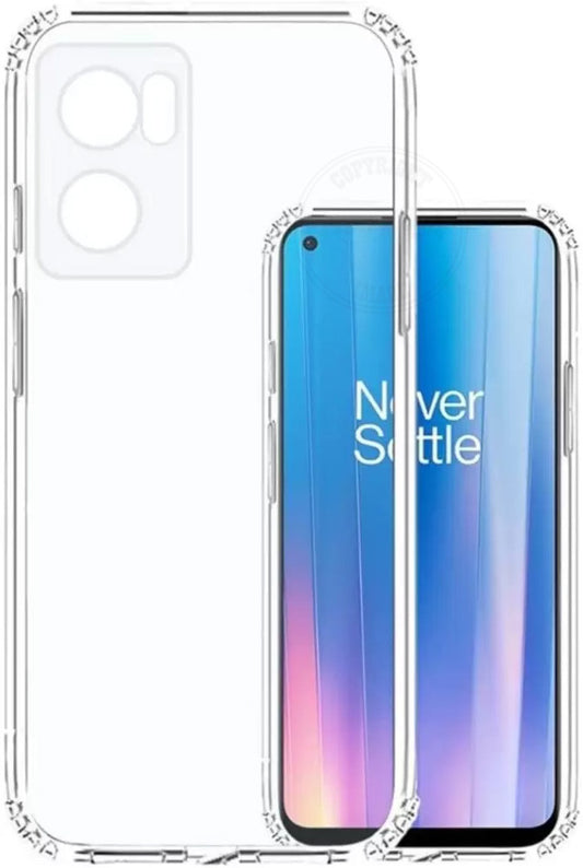 VAKIBO Super Premium Soft TPU Transparent Case With Dustplug,Side Grip,Corner Protection,lanyard Cuts,Camera Protection Suitable for OnePlus Nord CE2